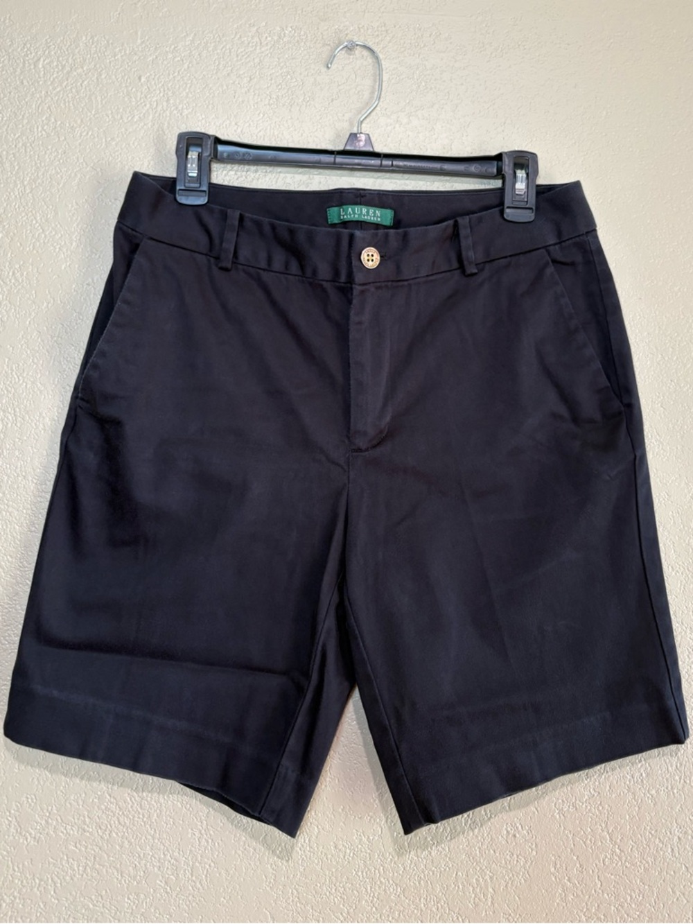 Ralph Lauren Black Women's Tailored Chino Shorts